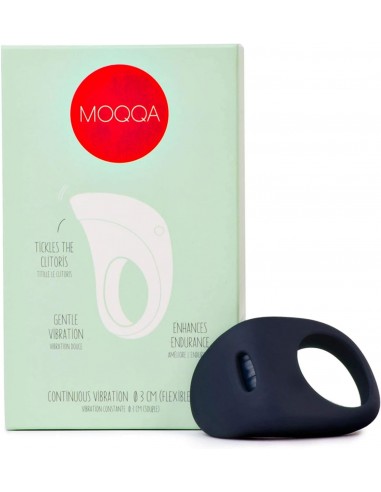 4260458853078 - MOOQA by AMORELIE - Cockring vibrant pour couple stimulation sextoy silicone Tide - 