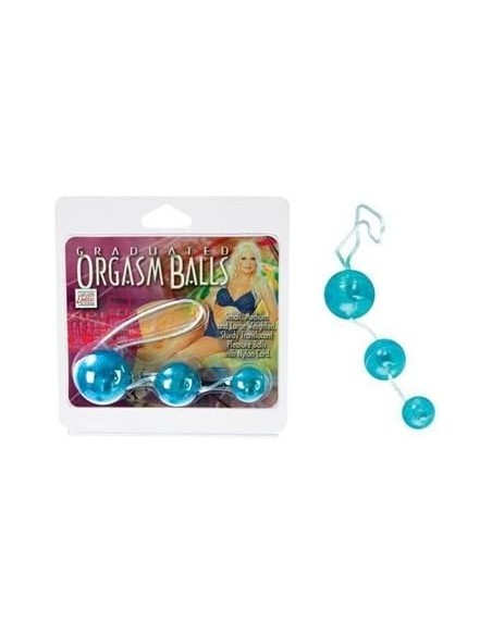 716770025074 - California Exotic Novelties Graduated Orgasme Balles Bleu Sarcelle - 