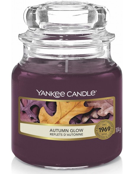 5038581016672 - Yankee Candle bougie jarre parfumée | petite taille | Reflets d'automne | jusqu’à 30 heures de combustio