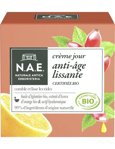 3178041350334 - N.A.E. Crème Visage Jour Anti-Rides Huile d'Eglantier Bio et Extrait d'Ecorce d'Orange, Bio, 50ml - 