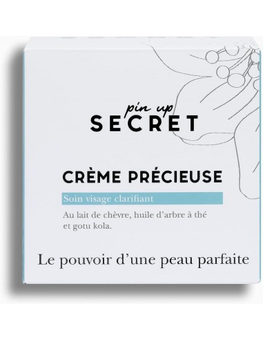 3760300550298 - PIN UP SECRET - Crème Précieuse Visage Anti-Imperfections au Lait de Chèvre - Peau Irritées et à Problèm
