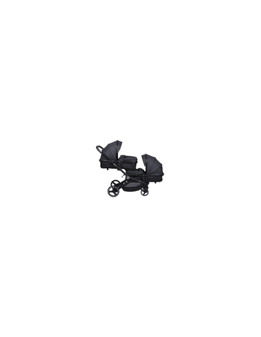4260332054898 - Pack babyGO - Poussette double inline Twinner grey + Siège auto BabyGO Twinner adaptable - 