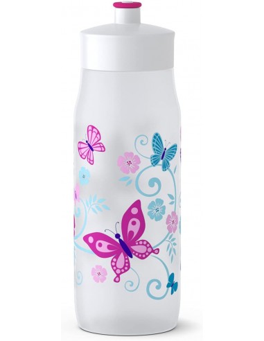 4009049449111 - EMSA GmbH 518093 Squeeze Bottle, 6L Butterflies, PE, Blanc, 6,5 x 6,5 x 21,9 cm - 