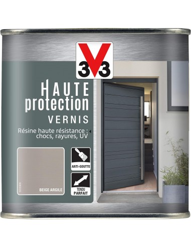 3153895056694 - V33 Vernis extérieur Haute protection Beige argile brillant 0,75 L - 