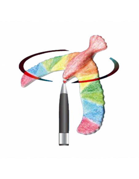 3700421912339 - Kit de coloriage oiseau - Venteo - Blanc- Coloriage d'un oiseau avec éponge et crayons gras, durable et 