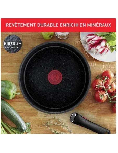 3168430345324 - TEFAL INGENIO Batterie de cuisine 7 pièces, Poêles, Casseroles, Induction, Antiadhésif, Fabriqué en Fran