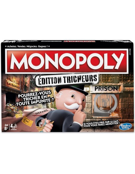 5010993510993 - Monopoly Tricheurs, Jeu de Societe, Jeu de Plateau pour la Famille, Version Francaise, A partir de 8 Ans