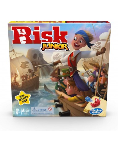 5010993637737 - Hasbro Risk Junior - Strategy Board Game - Board Game - French Version 2 to 4 Players - 