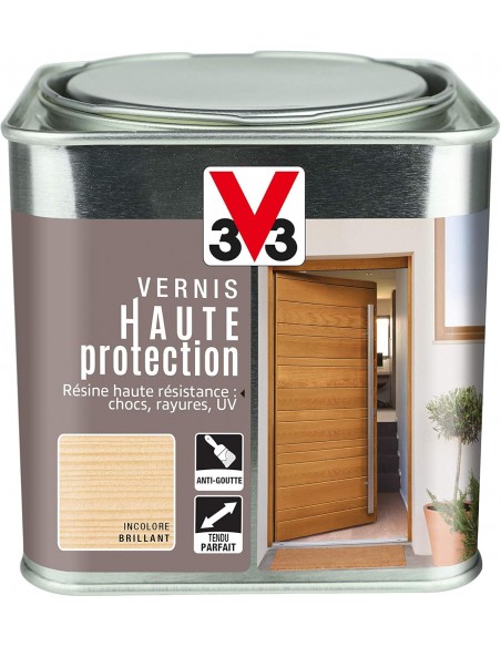 3153895054706 - V33 Vernis extérieur Haute protection Incolore brillant 0,25 L - 