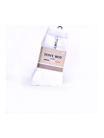 01300 - Lot de 3 paires de chaussettes - Tony Boy - Blanc - 