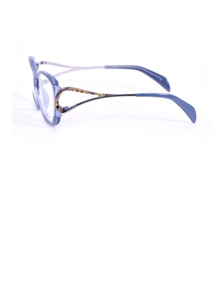 lunettes-montures-emilio-p-bleu - Montures pour verres optiques - Bleu et jaune - Emilio Pucci - 