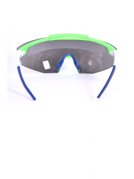lunettes-sport-briko-noir-bleu-v - Lunettes de soleil de sport - Vert Blanc Bleu Noir - Briko - 