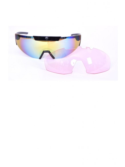 lunettes-sport-briko-noir-multi- - Lunettes de soleil de sport - Noir & Multicolore - Briko - 