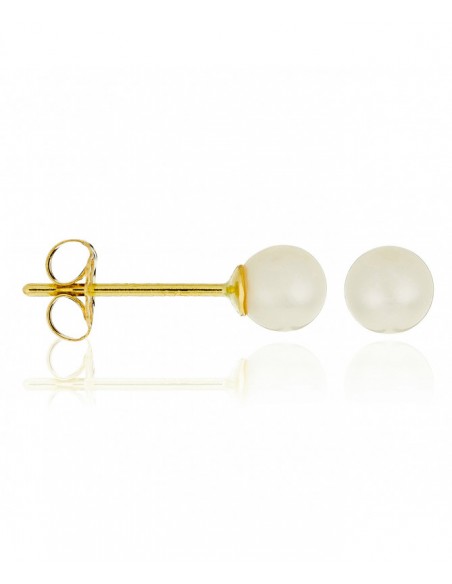 EI91291PWJ - Boucles D'oreilles "My Pearl" Or Jaune 375/1000 Perles Blanches - 
