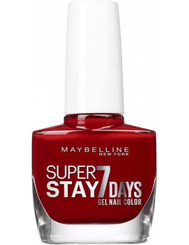 3600530351107 - Maybelline New York – Vernis à Ongles Professionnel – Technologie Gel – Super Stay 7 Days – Teinte : Rou