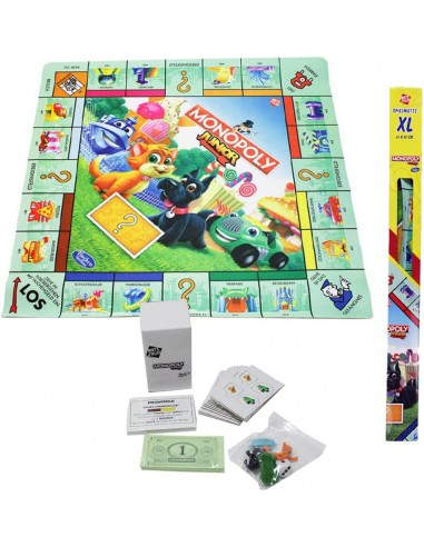 5425017434931 - Hasbro - Tapis de jeu Monopoly Junior XL - 61 x 61 cm - 