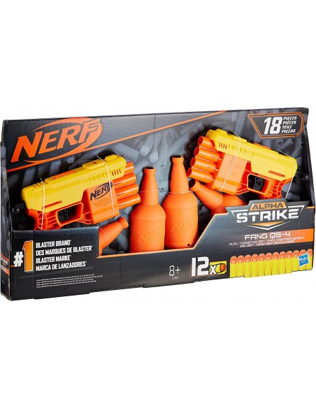 5010993624188 - 2 blasters Nerf Alpha Strike Fang QS-4 [Hasbro] - 