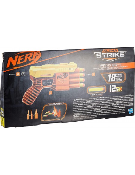 5010993624188 - 2 blasters Nerf Alpha Strike Fang QS-4 [Hasbro] - 