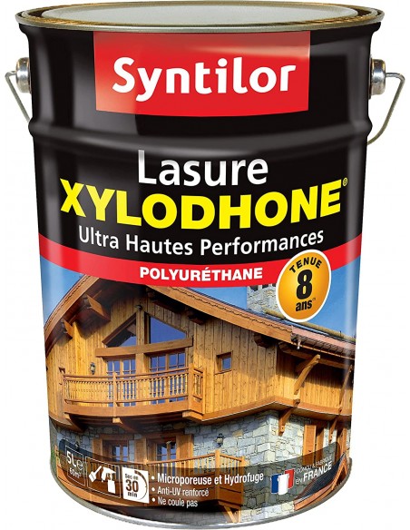 3239918441248 - Syntilor - Lasure Xylodhone® Ultra Hautes Performances 8 Ans Gris Acier Satiné 5L - 