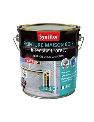 3239916651267 - Syntilor - Peinture Maison Bois Intensiv Protect 12 Ans Blanc Satiné 2L - 