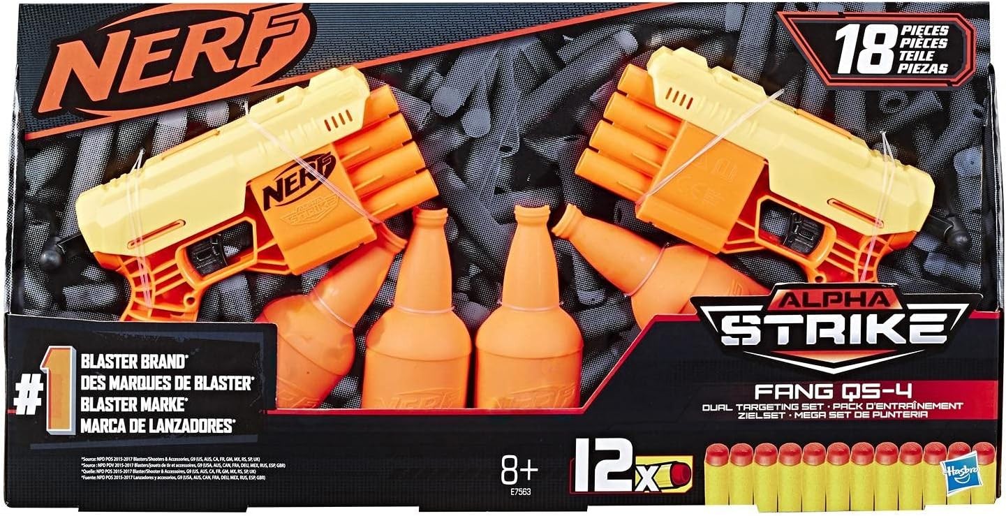 2 Nerf Alpha Strike Fang QS-4 [Hasbro] blasters