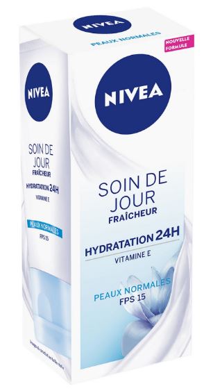 Nivea - Soin Jour 24 H Hydratant + Fraîcheur Peaux Normales À Mixtes 50Ml