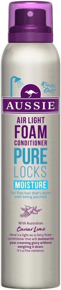 Aussie Pure Locks Après-shampoing à mousse hydratante 180 ml