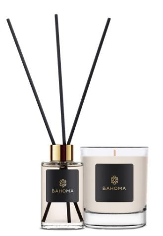Bahoma London Bougie parfumée et diffuseur Mandarine et bois de cèdre