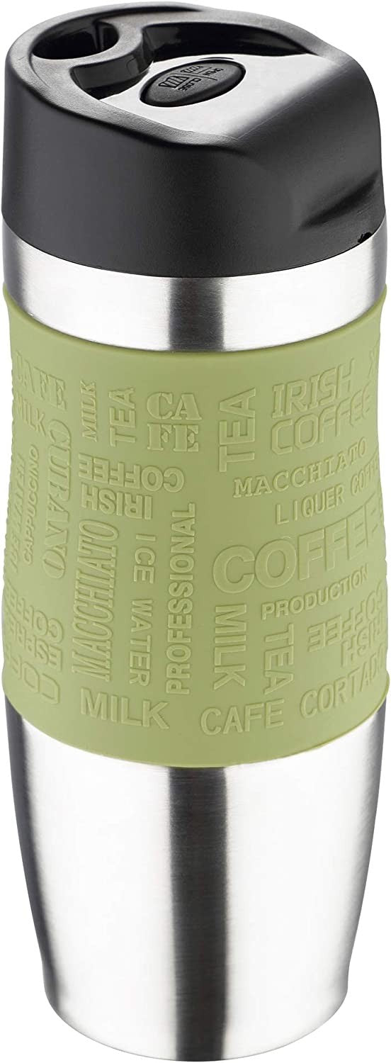 Bergner tasse voyage de vide olive / argent 400 ml