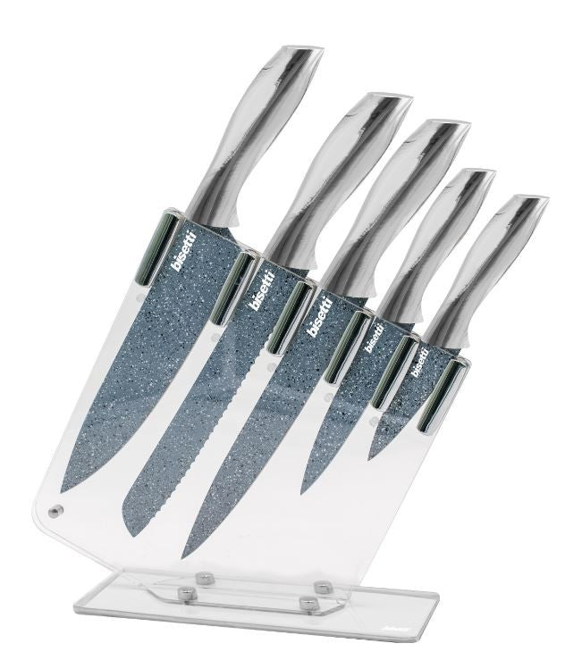 Bloc de 5 pièces en acier inoxydable Pierre Gourmet