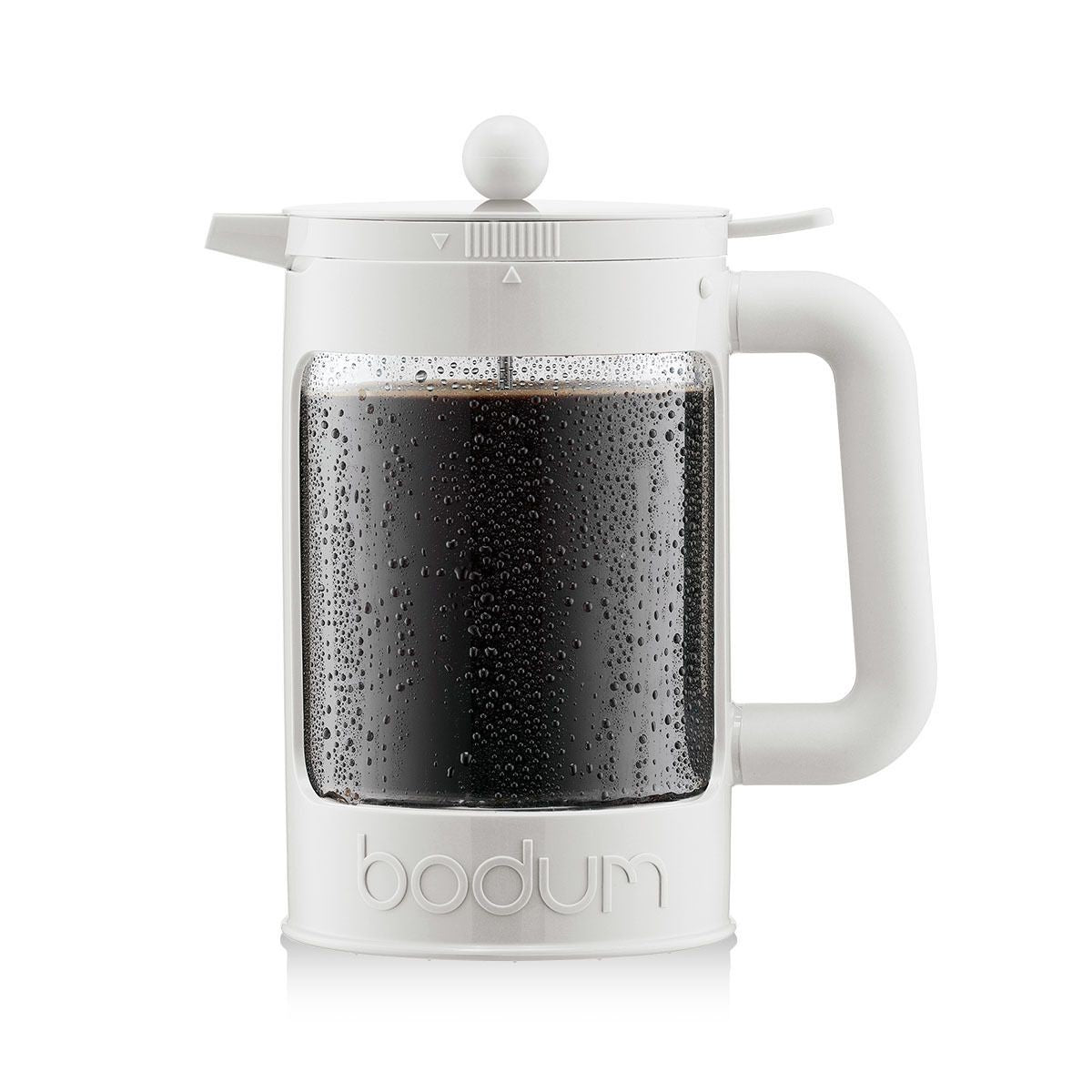 BODUM - Cafetière à piston, 12 tasses, 1.5 l, en plastique, avec deux couvercles