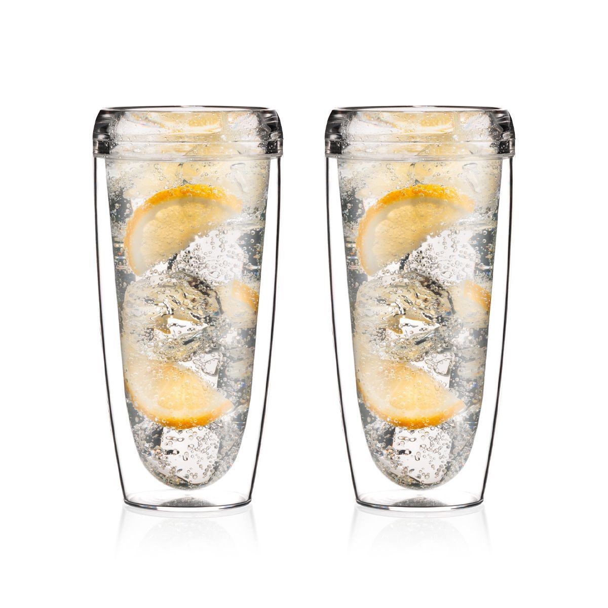 BODUM - Set 6 gobelets double paroi plastique, 0.6 l