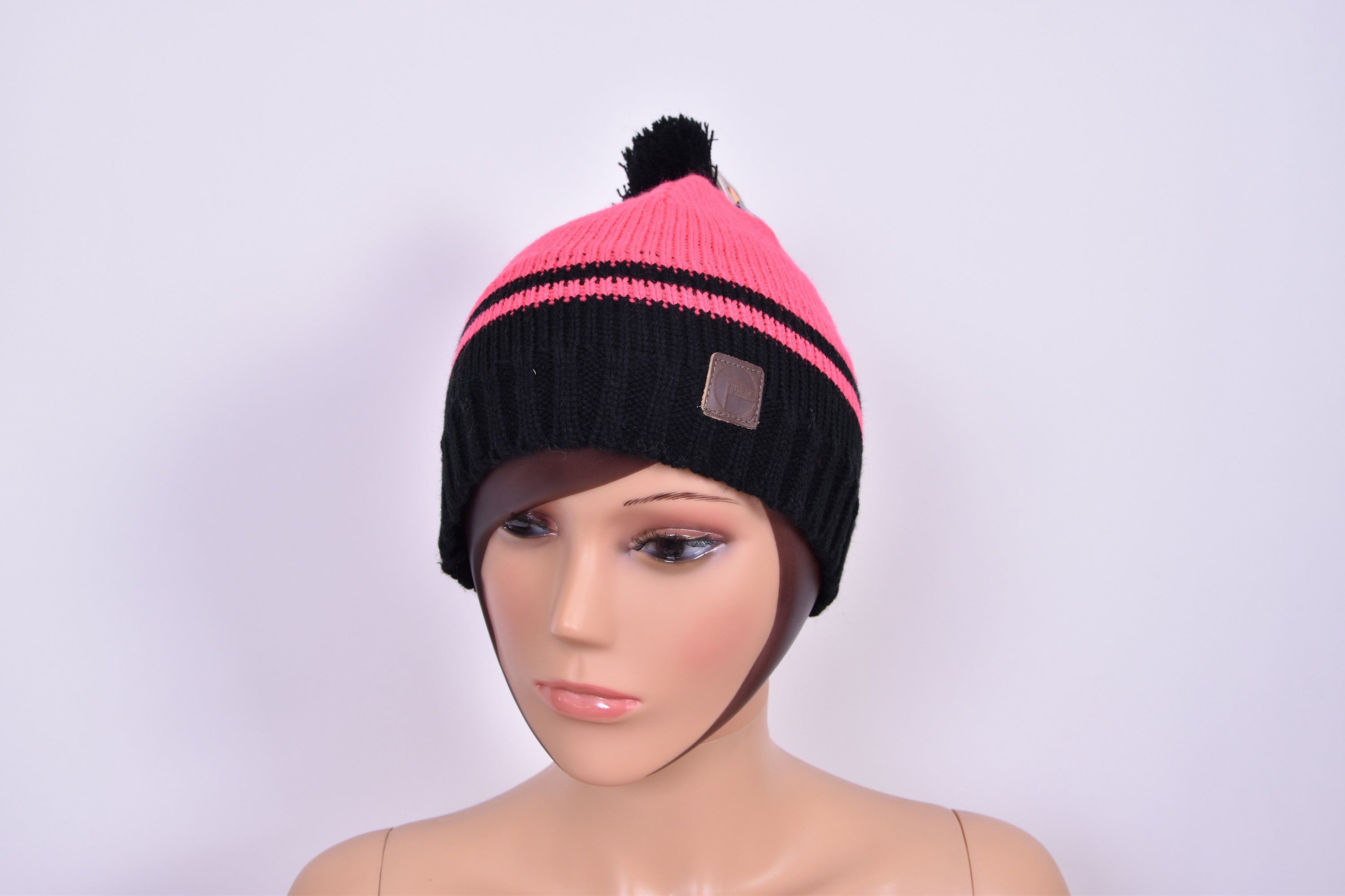 Bonnet Fusalp Noir et Rose