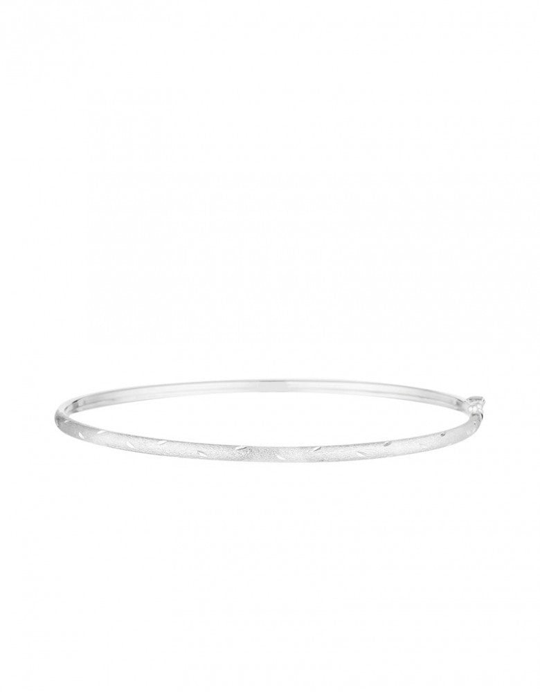 Bracelet Simple Chic Or Blanc Tout Or 375/1000