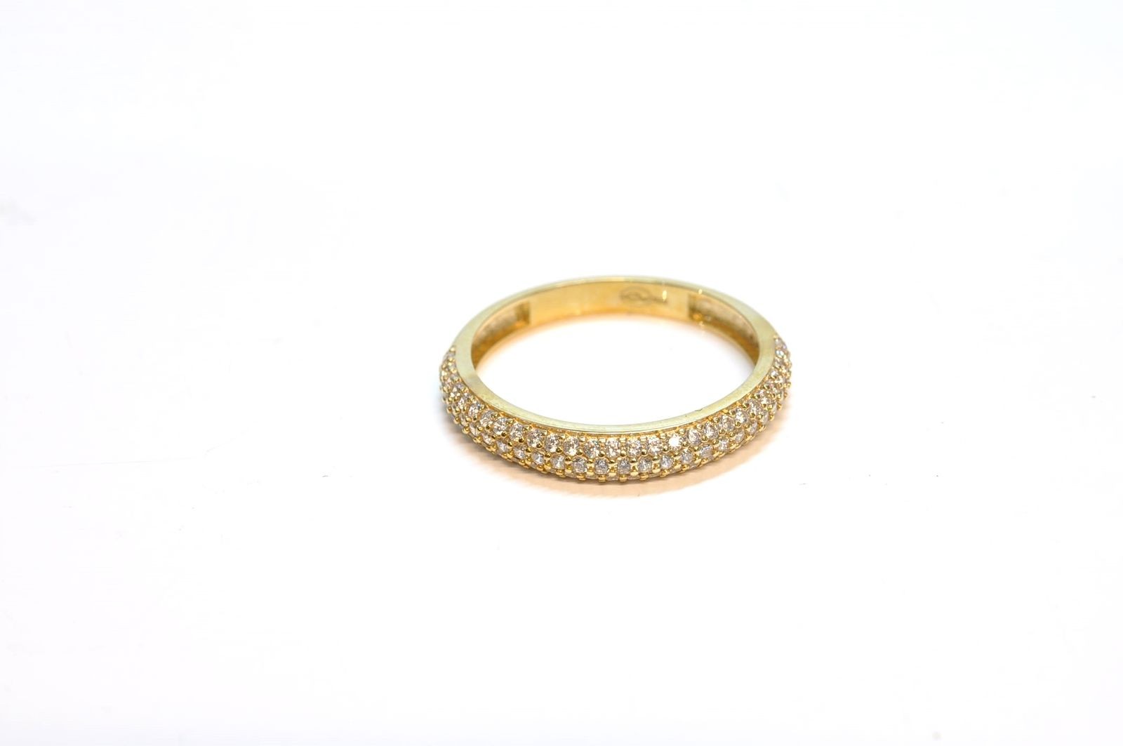 Bague "Sagesse" Or Jaune 375/1000 et Zirconium