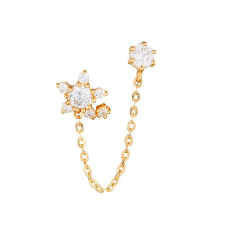 BOUCLE D'OREILLES "DUCHESSE" OR JAUNE 375/1000