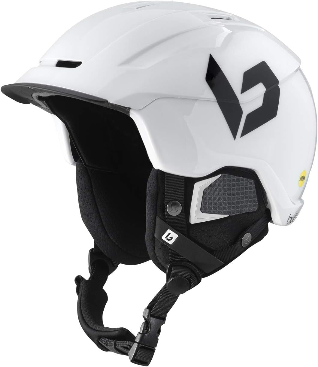 Bollé x Casque de vélo Mixte, Shiny White/Black, Taille Unique