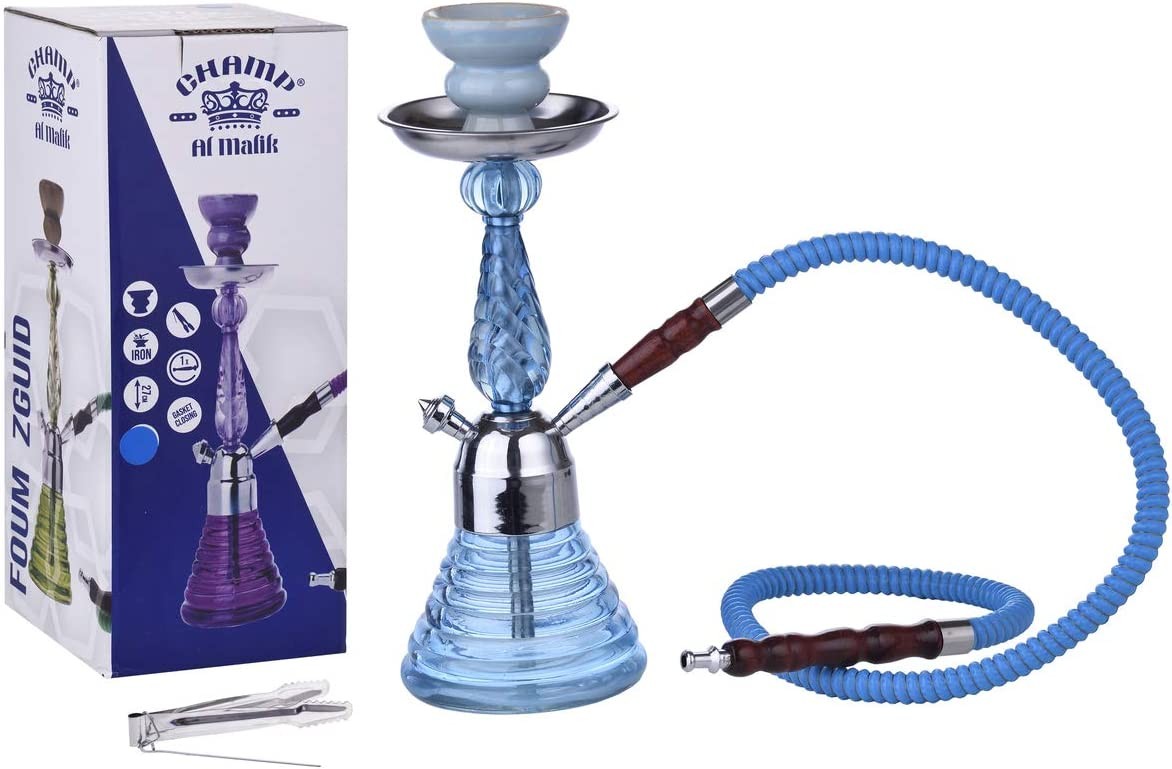 CHAMP - Chicha Liberia - Narguilé - 32 cm - Vase en verre