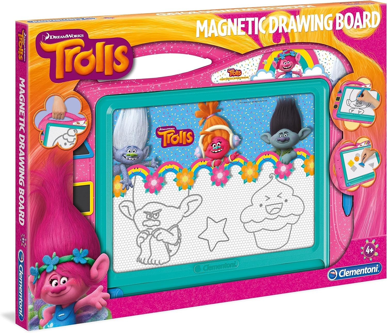 Clementoni - 15167.7 - Ardoise Magique "Trolls"