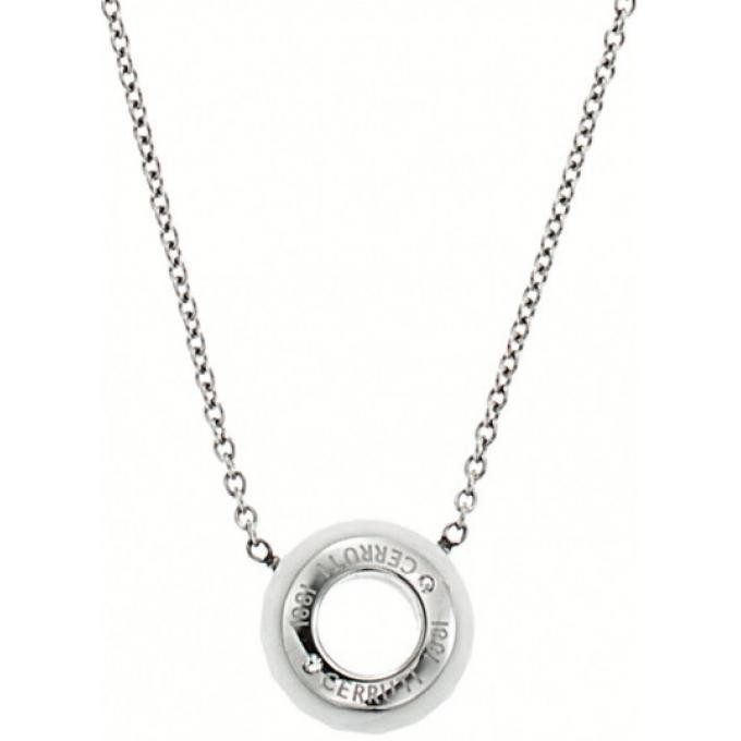 Collier avec pendentif en céramique - Blanc - Cerruti 1881