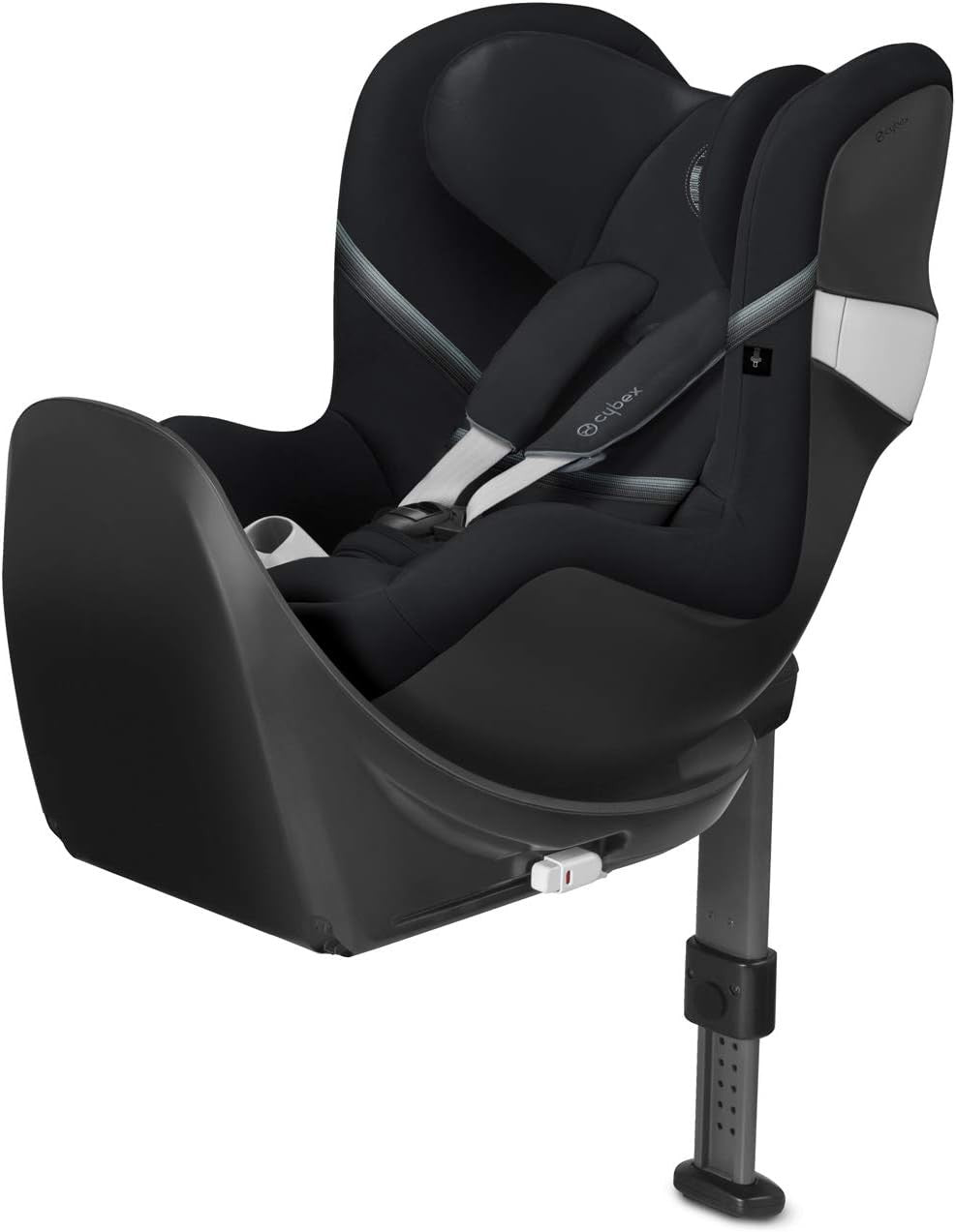 CYBEX Gold Siège Auto Sirona M2 i-Size, Pour l'Enfant de 45 cm à 105 cm (19kg max.), Base M intégrée, Deep Black