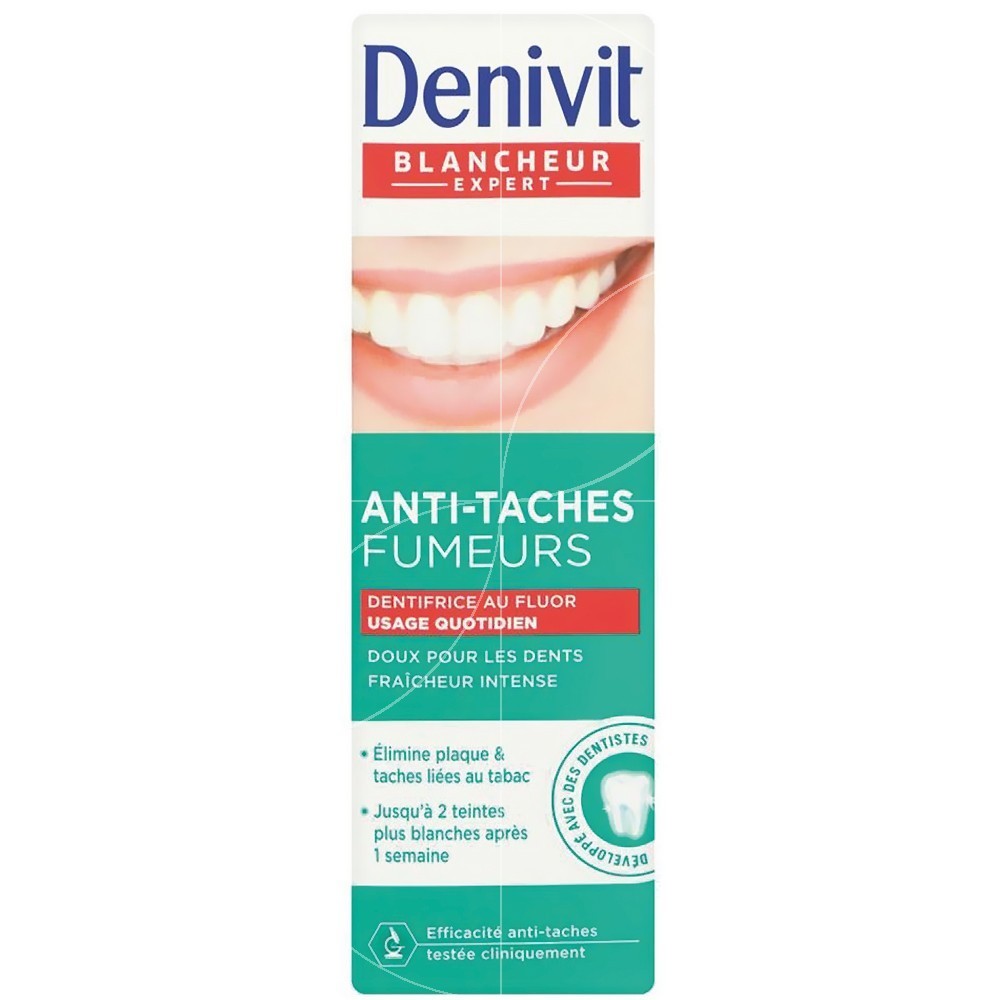 DENIVIT - Dentifrice anti-tâches fumeurs