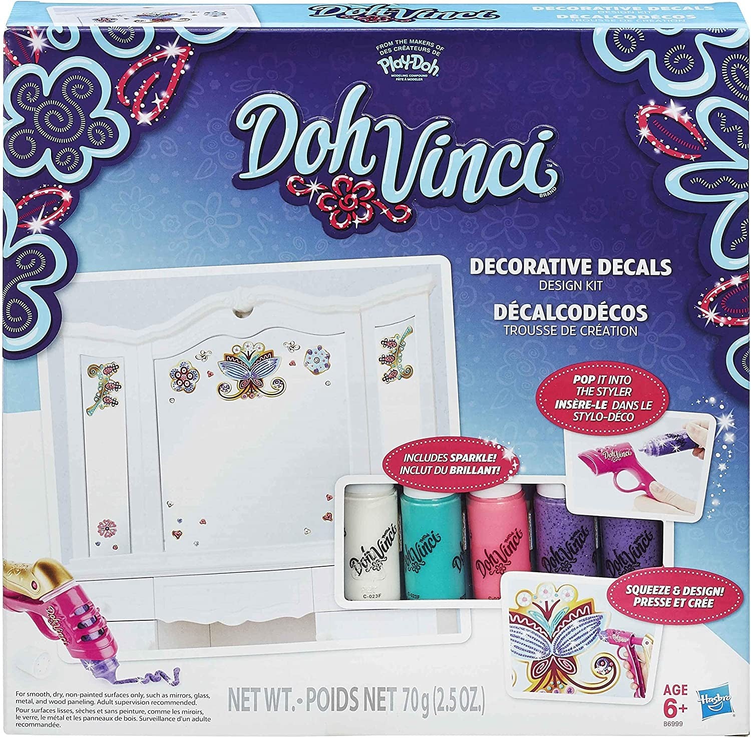 Doh Vinci - B6999 - Dov - Set De Autocollants Muraux