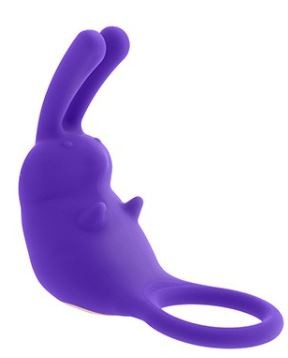 Anneau en silicone pour pénis Lapin avec télécommande USB