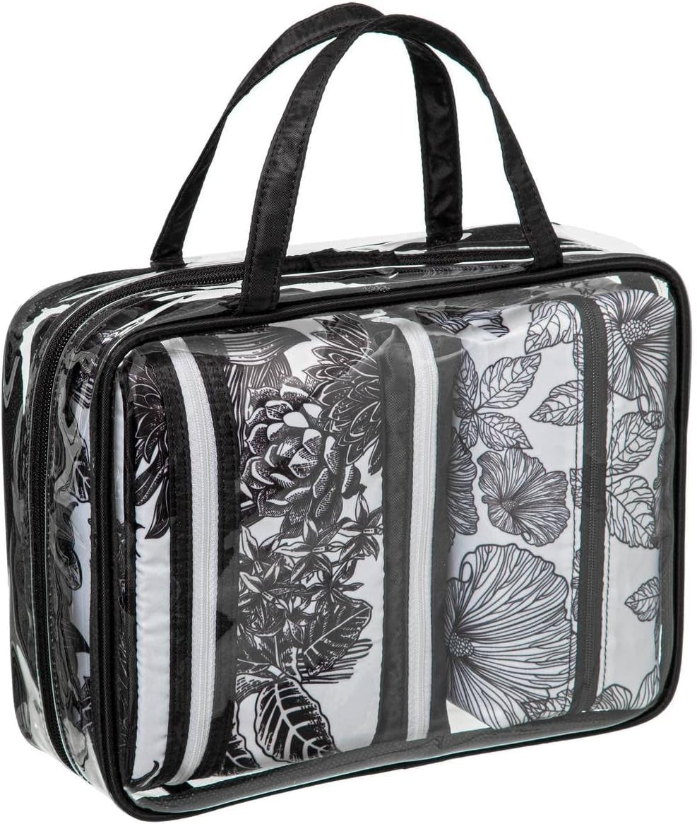 Five - Set de 4 Trousses de Toilette imprimé Blackflora