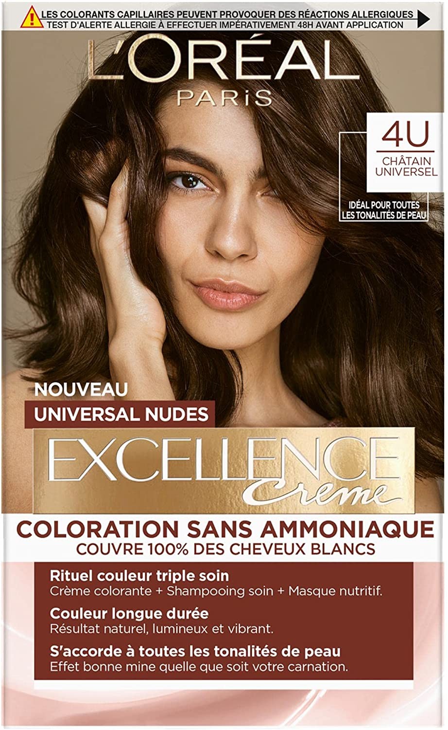 L'Oréal Paris - Kit de Coloration Permanente Cheveux-  Châtain Universel (4)