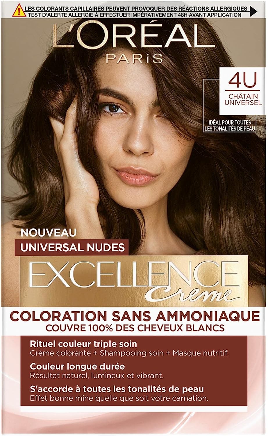 L'Oréal Paris - Kit de Coloration Permanente Cheveux - Châtain Universel (4)