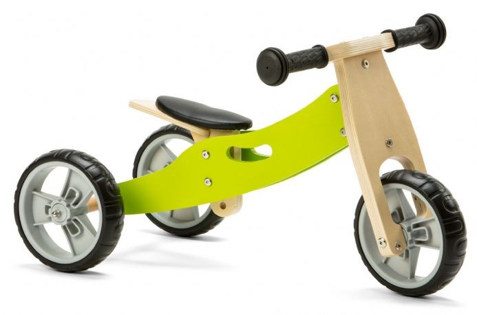 Nicko Mini 2 In 1 Wooden Balance Bike Trike Tricycle Toddler