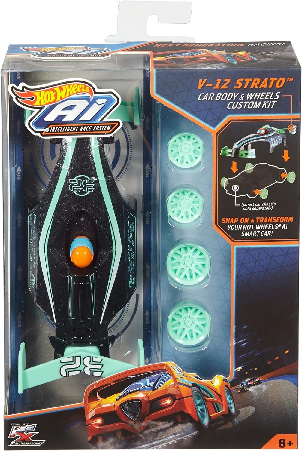 Hot Wheels Ai V-12 Strato Car Body & Wheels Custom Kit