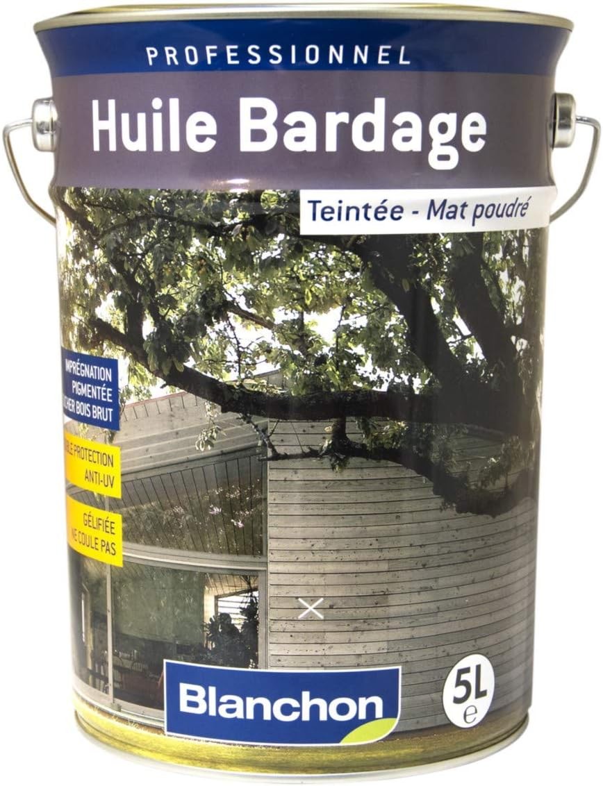 HUILE BARDAGE - 5L - ANTHRACITE - BLANCHON